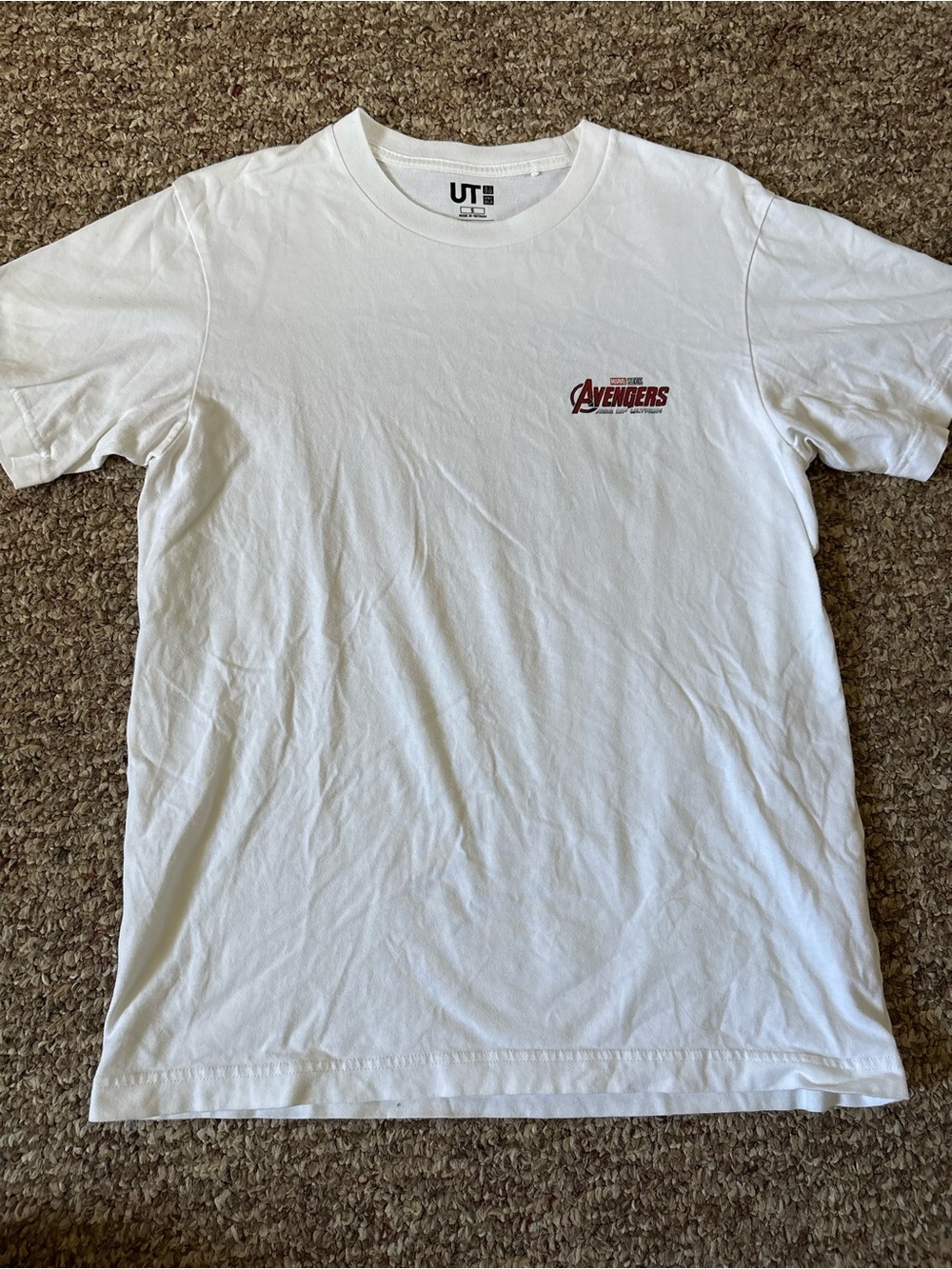 Uniqlo Marvel Avengers Logo White Men’s T-Shirt